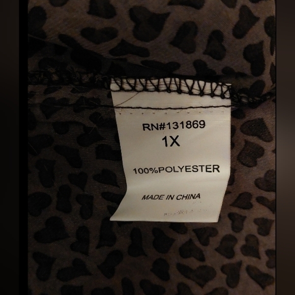 Mad Modele Animal Print NWT Sheer Grey and Black Cheetah Dress Size 1X Summer - Picture 7 of 7